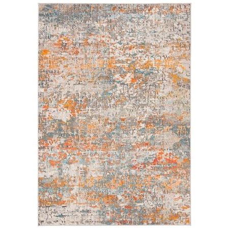 Safavieh 12 x 18 ft. Madison Contemporary Power Loomed Oversized Rug Grey & Orange MAD460F-1218